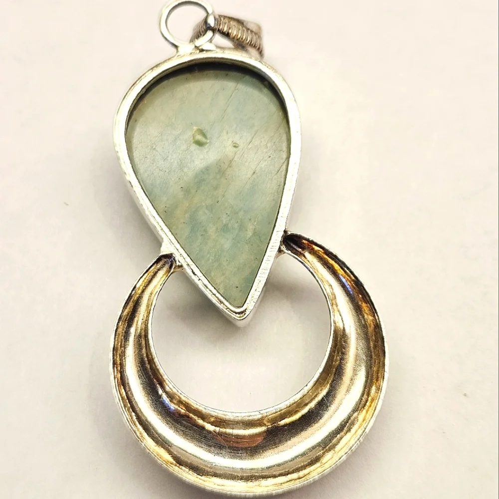 Amazonite Sterling Silver Pendant